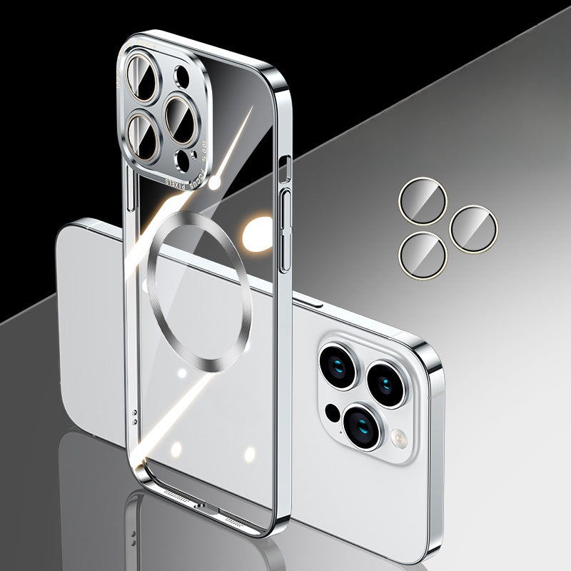 Transparent Magnetic Drop-Proof Phone Case For iPhone