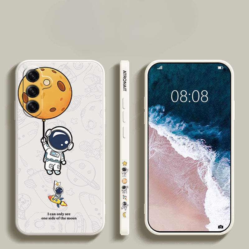 Astronaut Liquid Silicone Phone Case For Samsung