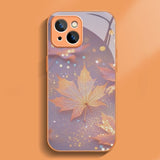 Maple Leaf Glass Phone Case For iPhone