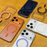 Slim Clear Transparent Magnetic Hard PC Case For iPhone