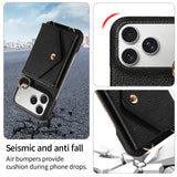 PU Leather Phone Wallet Case For iPhone