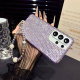 Solid Color Full Rhinestone Phone Case For Samsung