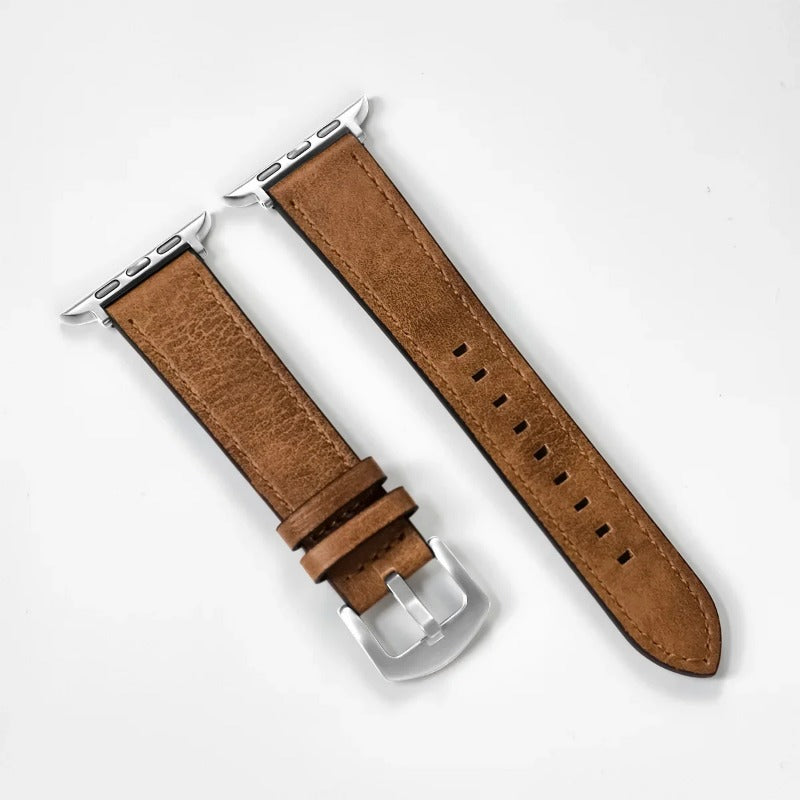 Leather Strap For Apple Watch S10 42MM 44MM 45MM 49MM 38MM 40MM 41MM