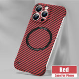 Ultra Thin Carbon Fiber Magnetic Case for iPhone