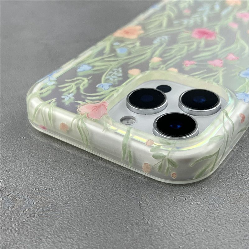2 in 1 Flower Phone Case For iPhone