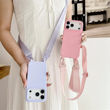 Crossbody Lanyard Strap Phone Case For iPhone