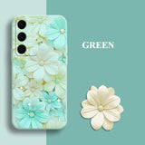 Flower Silicone Soft Phone Case For Samsung