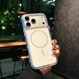 MagneticTranslucent Armor Shockproof Case For iPhone