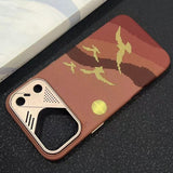 Striped Magnetic Phone Case For iPhone