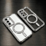 Glitter Diamond Transparent Case For Samsung