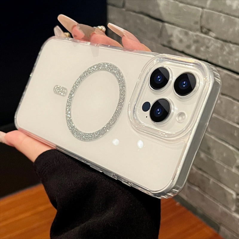 Glitter Magnetic Drop-Proof Phone Case For iPhone