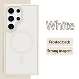 Matte Simple Solid Color Suitable Magnetic Phone Case For Samsung