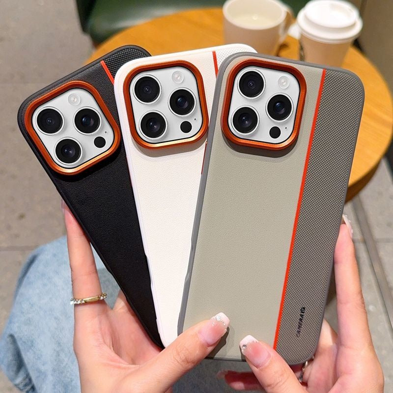 Metal Lens Ring Phone Case For iPhone