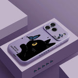 Butterfly Cat Silicone Phone Case For iPhone