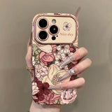 Oil Painting 3D Flower Phone Case For iPhone