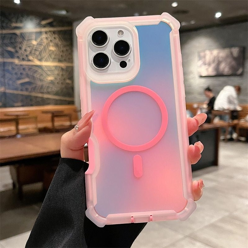 Electroplating Magnetic Phone Case For iPhone