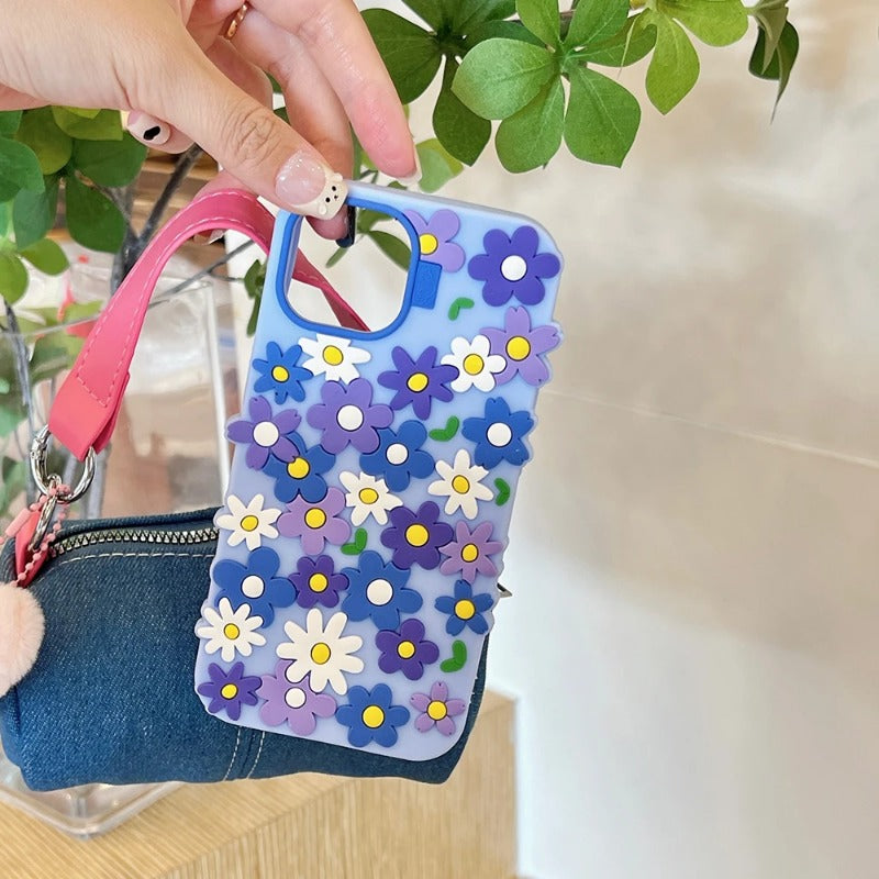 Flower Soft Silicone Luxury Phone Case For iPhone