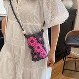 Knitted Crossbody Phone Bag
