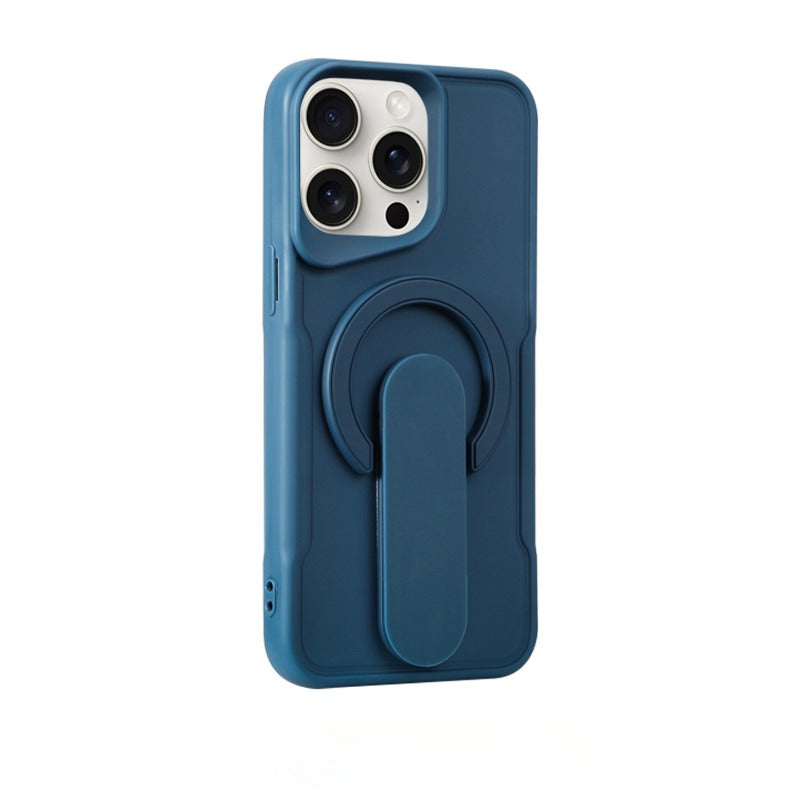 Simple Solid Color Magnetic Phone Case For iPhone