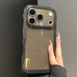 Invisible Stand Transparent Drop-Proof Phone Case For iPhone