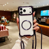 Transparent Magnetic Phone Case For iPhone