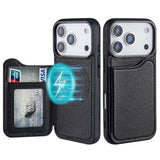 Magnetic Leather Wallet Case Card Holder Phone Case For iPhone