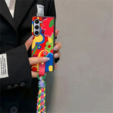 Colorful Flower Case For Samsung  Z Fold 6 5 4 3