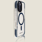 Magnetic Contrast Color Acrylic Wireless Charging Case For iPhone