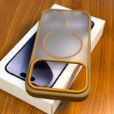 New Luxury Translucent Magnetic Shockproof Matte Case For iPhone