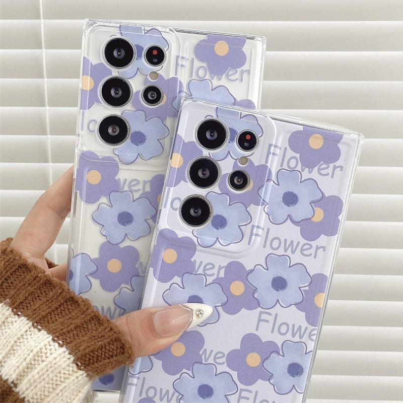 Purple Flower Phone Case For Samsung