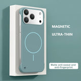 Frameless Solid Color Magnetic Case For iPhone