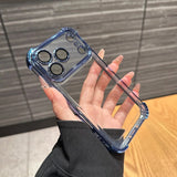 Electroplate Transparent Phone Case For iPhone