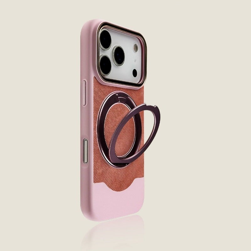 Simple Stand Skin-Feel Phone Case For iPhone