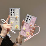 Rhinestone Shell Phone Case For Samsung