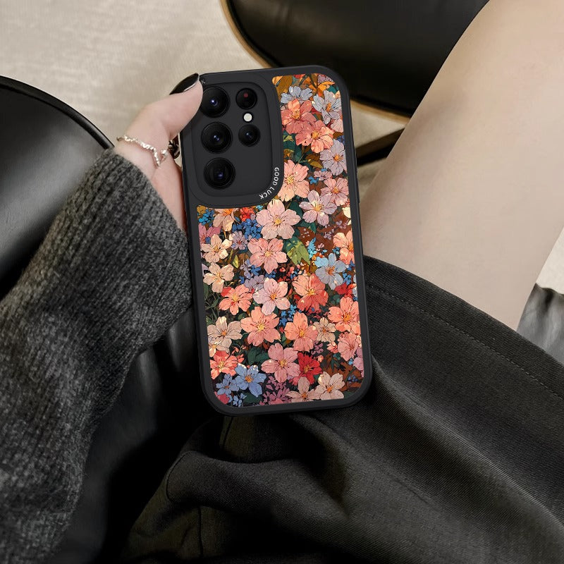 Flower Soft Silicone Phone Case For Samsung