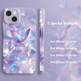 Colorful Butterfly Phone Case For iPhone