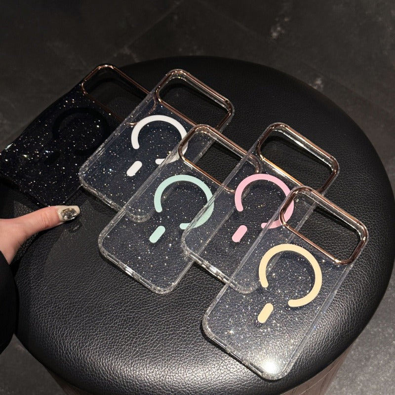 Acrylic Transparent Magnetic Phone Case For iPhone