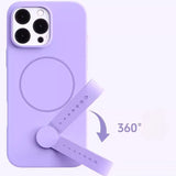 Liquid Silicone Magnetic Ring Phone Case For iPhone