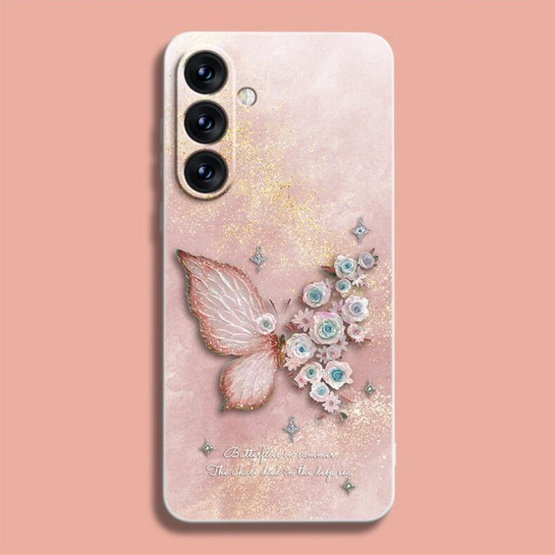 New Butterfly Silicone Phone Case For Samsung