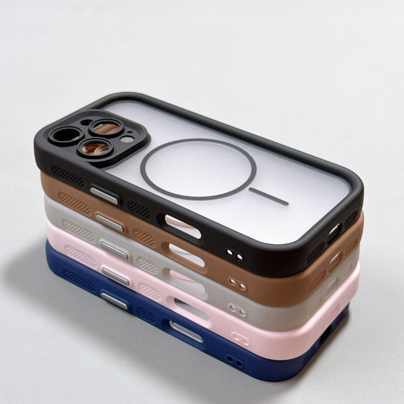 Transparent Magnetic Phone Case For iPhone
