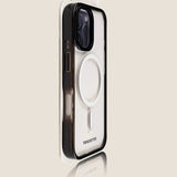 Magnetic Contrast Color Acrylic Wireless Charging Case For iPhone