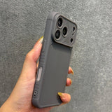 Matte Large View Window Soft Phone Case For iPhone