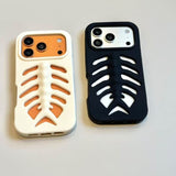 Hollowed-out Fishbone Phone Case For iPhone