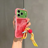 Foil-textured Phone Case For iPhone