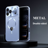 Metal Double-Sided Marker Magnetic Phone Case For iPhone