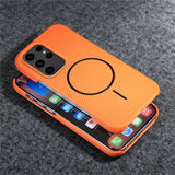 Carbon Fiber Pattern Magnetic Case For Samsung