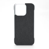 Ultra Thin Light Frameless Cloth Texture Slim Case For iPhone