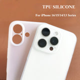Frosted Transparent Ultra-thin TPU Silicone Phone Case For iPhone