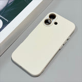 Liquid Silicone Lens Film Phone Case For iPhone