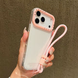 Candy-colored Lanyard Phone Case For iPhone